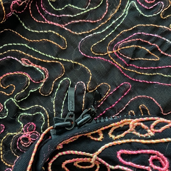 funky neon 80s pattern zip up jacket - Picture 5 of 10